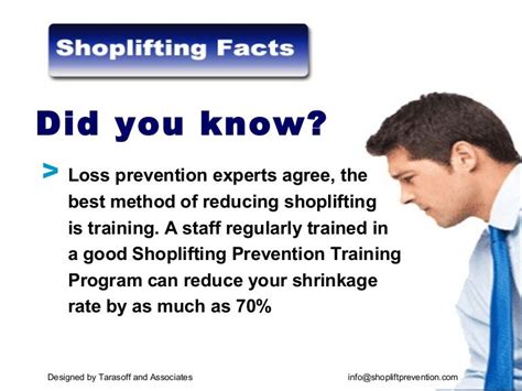Shoplifting Prevention Training