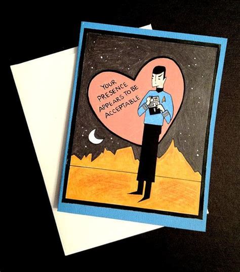 Star Trek Spock Valentines Day Card By Leaseapenny On Etsy Star Trek