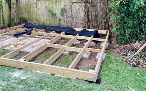 How To Build A Shed Base On Uneven Ground Wood Create