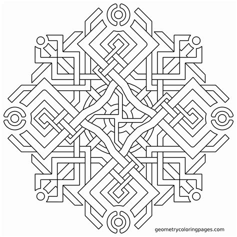 Geometric Coloring Pages Patterns Printable Designs Doodle Colouring
