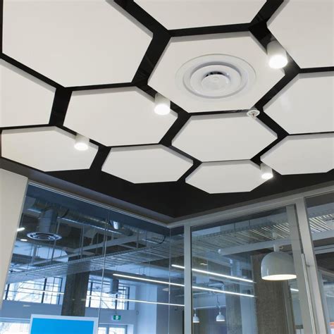 Акустические подвесные панели 1170x1010x40 Hexagon - купить по лучшей ...