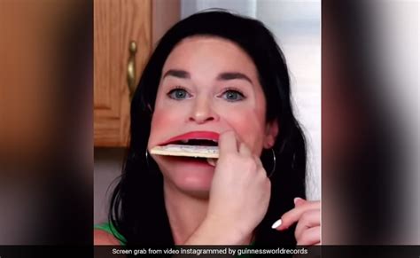 Watch This Woman Holds World Record For Largest Mouth Gape Can Fit In An Entire Burger