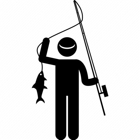 Catch Caught Fish Fishing Man Icon Download On Iconfinder