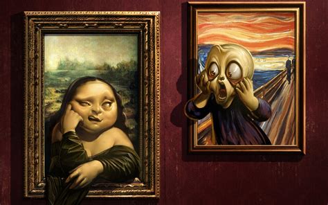 Free Download Mona Lisa And The Scream Wallpaper X For Your Desktop Mobile Tablet