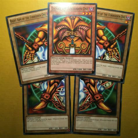 Yugioh Exodia The Forbidden One Set ~ All 5 Cardspieces ~ Brand New Mint Cards Ebay