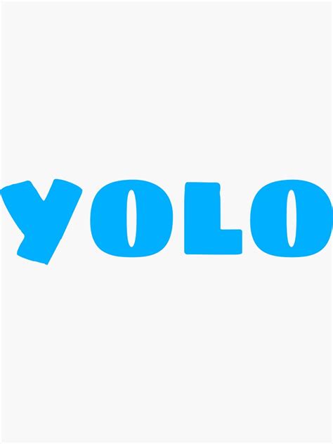 Yolo Digital Art Design Logo Sticker For Sale By Arii066 Redbubble