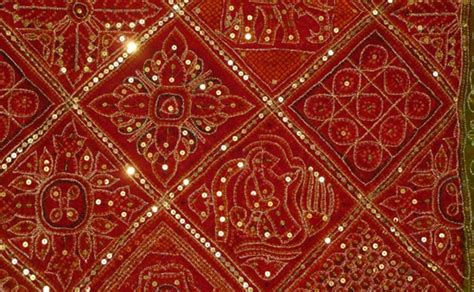 Gujarati Textile Handicraft Is Rich Elegant And Flamboyant