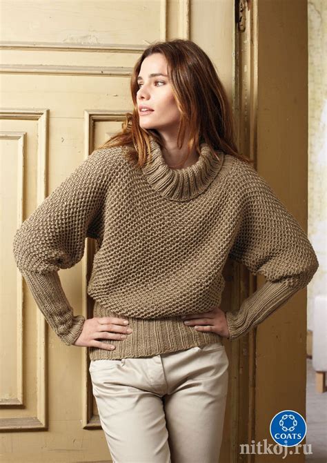 Вязаный свитер женский спицами » Ниткой - вязаные вещи для вашего дома ...