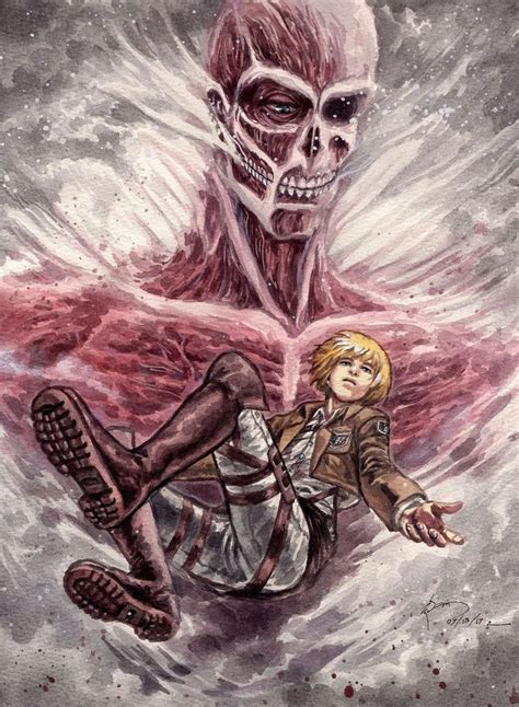 Armin Becoming The New Colossal Titan Attack On Titan Fanart