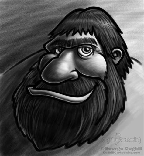 Caveman Head Cartoon Character Sketch Coghill Cartooning Cartoon Logos And Illustration Blog