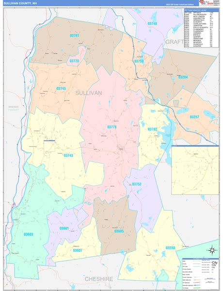 Digital Maps Of Sullivan County New Hampshire