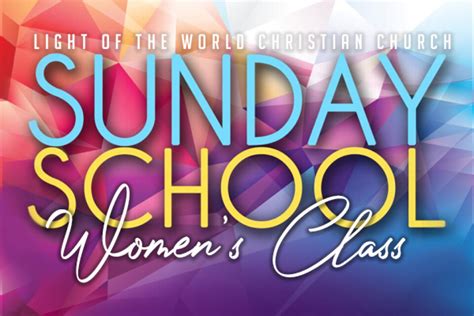 Womens Sunday School Class Light Of The World Christian Church