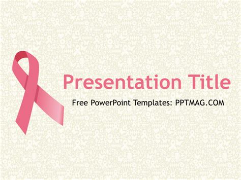 Free Breast Cancer Powerpoint Template Pptmag