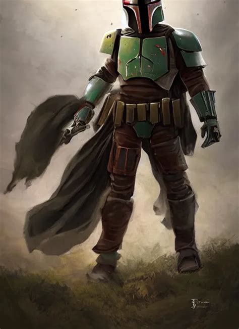 Boba Fett As A Medieval Knight Fantasy Inspired Boba Stable