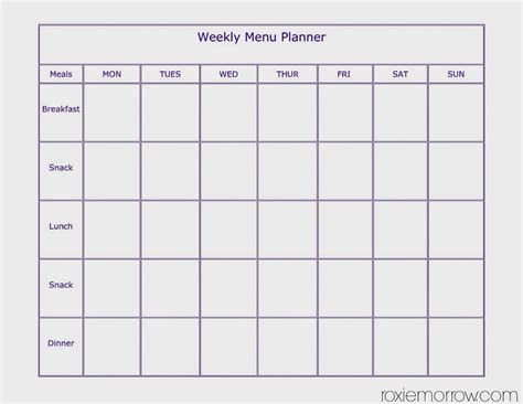 Printable 7 Day Meal Planner Best Culinary And Food