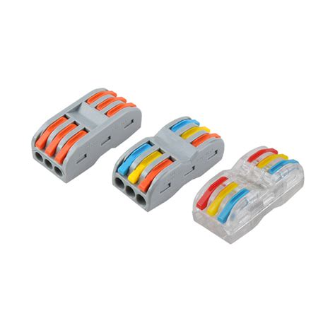 Inline Splicing Wire Connectors With 3 Poles For 014 4mm2