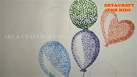 Stippling Art Art And Craft For Kids Art Youtube