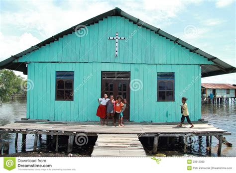 Poor Children In Front Of Church Editorial Image Image