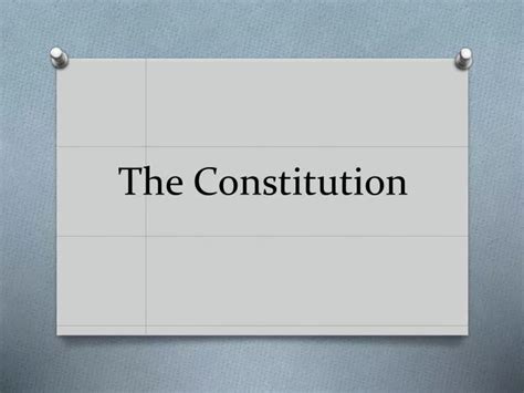 Ppt The Constitution Powerpoint Presentation Free Download Id2441823