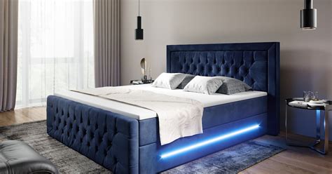 Maybe you would like to learn more about one of these? Boxspringbett Blau Samt : Luxus boxspringbett designerbett ...