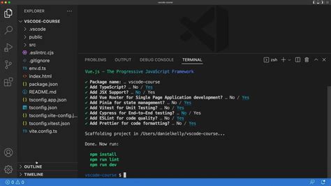 Bootstrapping A Vuejs Project In Vs Code A Vuejs Lesson From