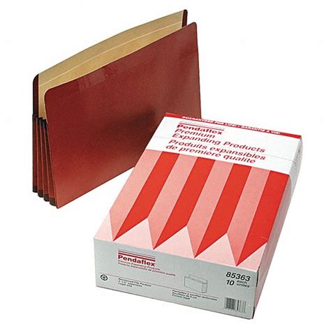 Pendaflex 1 Pockets 14 Pt Red Fibermanila Expandable File Folder