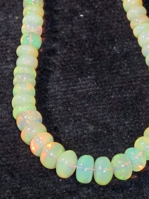 Opal Bead Necklace Fossil And Crystal Shop