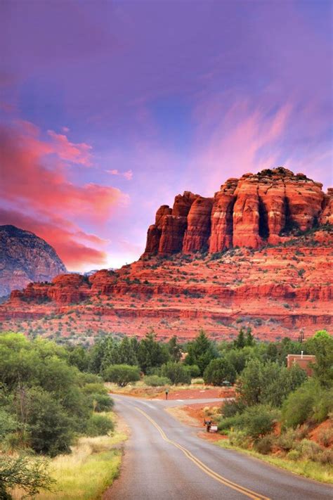 Gorgeous Sunset Over Cathedral Rock In Sedona Arizona This Major