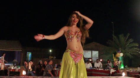 Belly Dance Performance As Part Of Desert Safari In Dubai Youtube