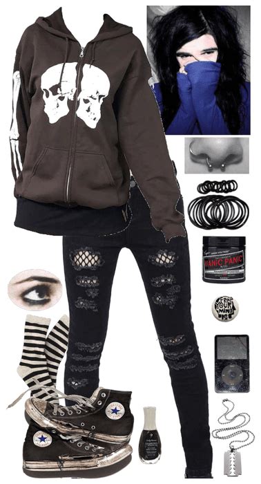 Emo Basics Outfit Shoplook Scene Outfits Punk Outfits Scene Fashion