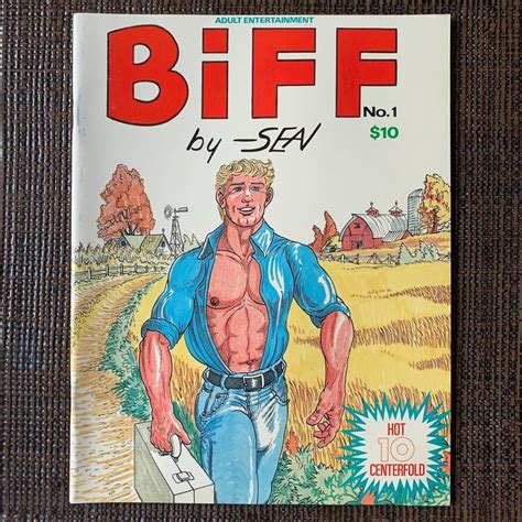 Biff By Sean Gay Rare Vintage Male Nude Art Drawings Larry