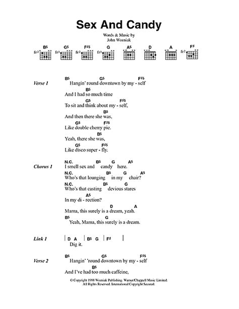 Marcy Playground Sex And Candy Sheet Music Notes Download Printable Pdf Score 91937