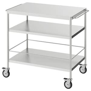 Ikea stainless steel kitchen cart flytta hushmail review. FLYTTA Kitchen trolley - stainless steel - IKEA