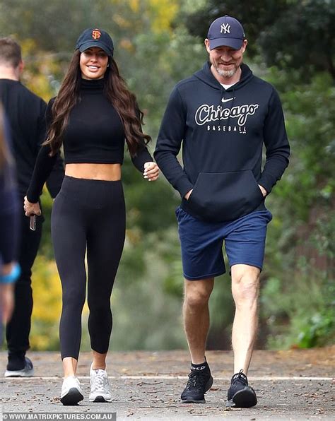 Afl Nathan Buckley And New Girlfriend Alex Pike Step Out In Melbourne Daily Mail Online