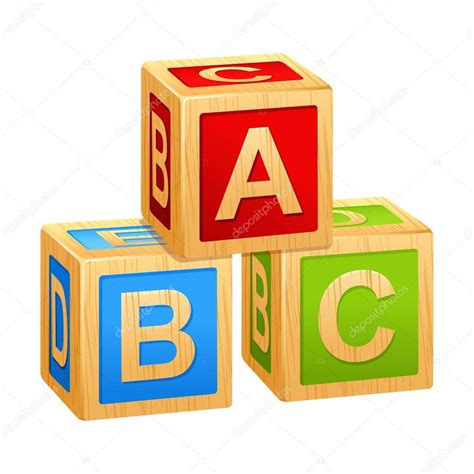 Cubos Del Alfabeto Con Letras A B C Vector De Stock Sonia Eps