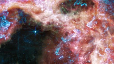 Pan Of The Tarantula Nebula MIRI Image ESA Webb