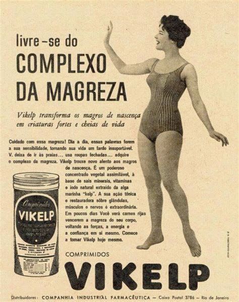 Livre Se Da Magreza Vikelp Anos Propagandas Vintage An Ncios