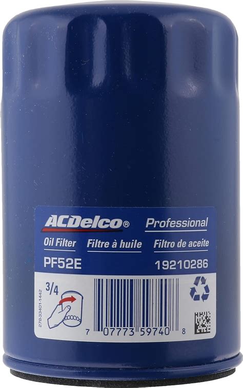 Acdelco Pf52e Professional Engine Oil Filter Oil Filters And Accessories