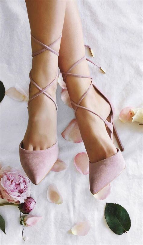 Shoe Dani Dusty Rose Suede Lace Up Heels 2650171 Weddbook