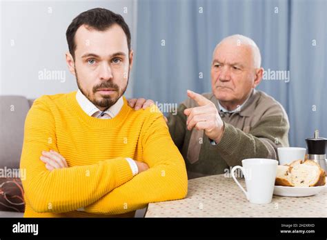 Father And Son Arguing Stock Photo Alamy