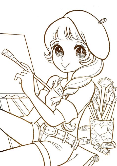 64 Best Nurie Kawaii Coloring Images On Pinterest Adult Coloring