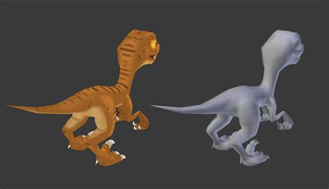 3d Model Low Poly Raptor Animated Vr Ar Low Poly Cgtrader