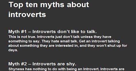 The Top 10 Myths About Introverts