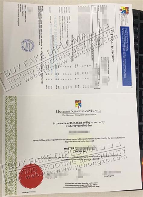 If your native language is not english, you may need to prove your. Universiti Kebangsaan Malaysia diploma replica, buy a UKM ...
