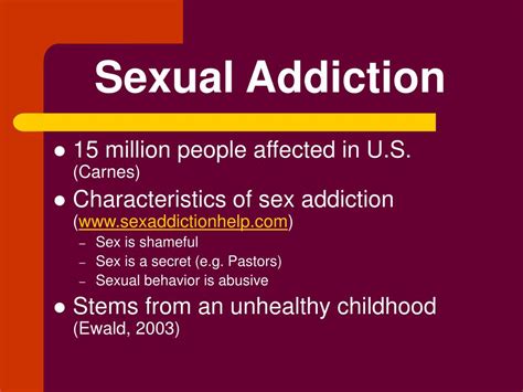 Ppt Is Sex An Addiction Powerpoint Presentation Free Download Id