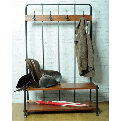 It can add character and style to any room, and it is often a welcoming part of a warm household, especially when corner coat racks are available to help you save even more space. Industrial Entry Way Coat Rack Bench Foyer School Vintage ...