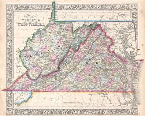File1864 Mitchell Map Of Virginia West Virginia And Maryland