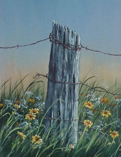 Fence Post Acrylic Painting By Jen Unger Taught By Jerry Yarnell