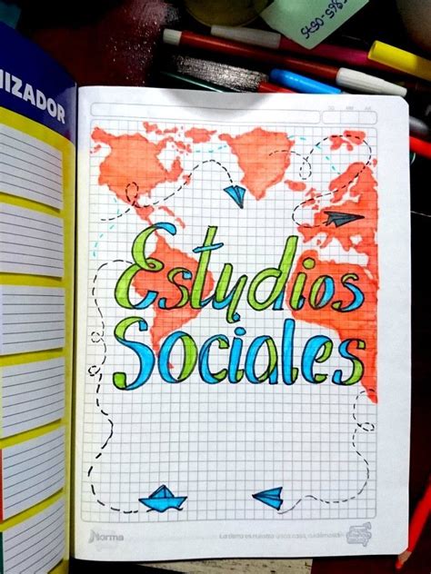 Dibujo Para Caratula De Estudios Sociales