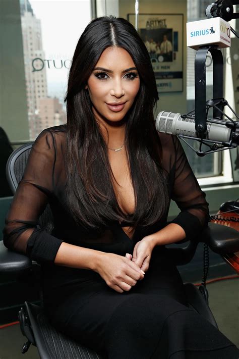 Kim Kardashian See Through To Bra At The Siriusxm Studios In Nyc Porn